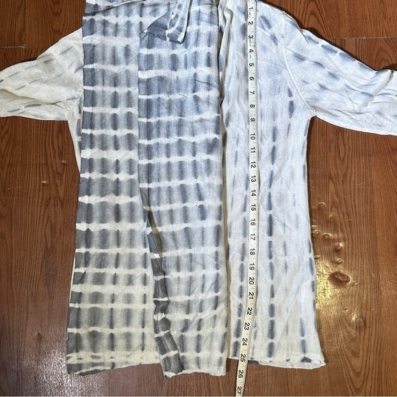 Eileen Fisher Open Front Tie-Dye Alpaca/Silk Blend Cardigan Sz Petite Small Wmn - Picture 10 of 15